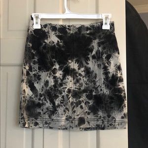 Black and white free people pencil skirt